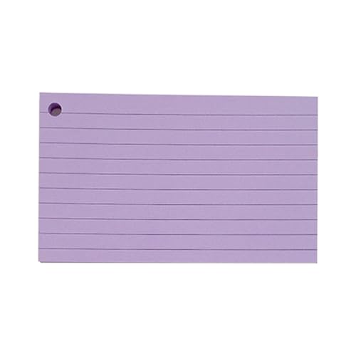 Blanko-Karteikarten, liniert, mit Ringen, für Studium, Notizen, Präsentation, ideal für die Schule Blanko-Karteikarten, liniert, mit Ringen, für Studium, Notizen, Präsentation, ideal für die Schule von sodeber