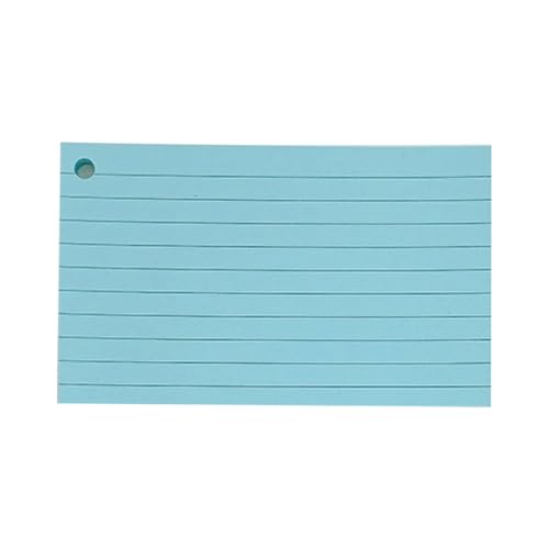 Blanko-Karteikarten, liniert, mit Ringen, für Studium, Notizen, Präsentation, ideal für die Schule Blanko-Karteikarten, liniert, mit Ringen, für Studium, Notizen, Präsentation, ideal für die Schule von sodeber
