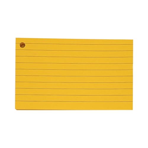 Blanko-Karteikarten, liniert, mit Ringen, für Studium, Notizen, Präsentation, ideal für die Schule Blanko-Karteikarten, liniert, mit Ringen, für Studium, Notizen, Präsentation, ideal für die Schule von sodeber
