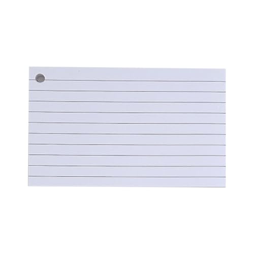 Blanko-Karteikarten, liniert, mit Ringen, für Studium, Notizen, Präsentation, ideal für die Schule Blanko-Karteikarten, liniert, mit Ringen, für Studium, Notizen, Präsentation, ideal für die Schule von sodeber