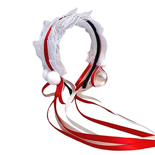 Damen-Haarreif aus Netzstoff, Spitze, Kopfschmuck mit Schleife, pelzig, hübsches Stirnband, Dienstmädchen, Anime, Cosplay, Neuheit Damen-Haarreif aus Netzstoff, Spitze, Kopfschmuck mit Schleife, pelzig, hübsches Stirnband, Dienstmädchen, Anime, Cosplay, Neuheit von sodeber