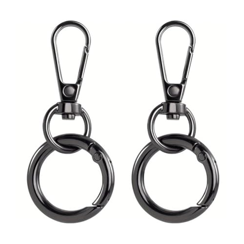 Drehgelenk-Verschluss, Metall-Karabinerverschlüsse, Drehverschluss mit Schlüsselringen für Schlüsselanhänger, DIY, Schlüsselanhänger Drehgelenk-Verschluss, Metall-Karabinerverschlüsse, Drehverschluss mit Schlüsselringen für Schlüsselanhänger, DIY, Schlüsselanhänger von sodeber