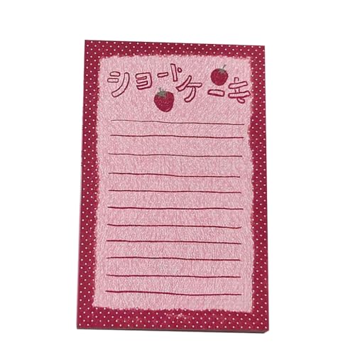 Erdbeer-Haftnotizen, schöner Schreibblock, einfaches Memo, leicht zu schreiben, multifunktionales Notizblöcke, Papier Erdbeer-Haftnotizen, schöner Schreibblock, einfaches Memo, leicht zu schreiben, multifunktionales Notizblöcke, Papier von sodeber
