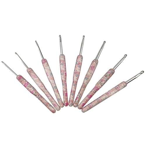 Ergonomische Häkelnadeln, 2,0 mm - 6 mm, ergonomischer Griff, Häkelnadel für Anfänger, Stricken, Pullover, Schals, Taschen, Socken, 8 Stück Ergonomische Häkelnadeln, 2,0 mm - 6 mm, ergonomischer Griff, Häkelnadel für Anfänger, Stricken, Pullover, Schals, Taschen, Socken, 8 Stück von sodeber