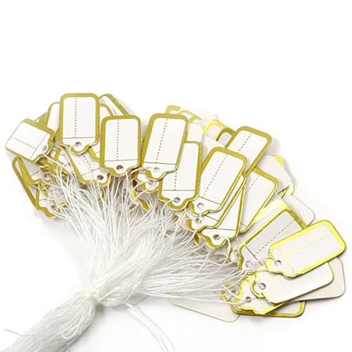 Etiketten zum Aufhängen von Schreibwaren und Kleidung, klein, beschreibbar, für Schmuck, Schuhe, Schreibwaren und Kleidung, 500 Stück Etiketten zum Aufhängen von Schreibwaren und Kleidung, klein, beschreibbar, für Schmuck, Schuhe, Schreibwaren und Kleidung, 500 Stück von sodeber