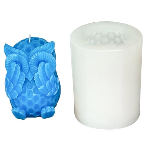 Eulenförmige Silikonform für Seife, Gips, Ornamente, Kuchen, Fondant, Dekoration Eulenförmige Silikonform für Seife, Gips, Ornamente, Kuchen, Fondant, Dekoration von sodeber