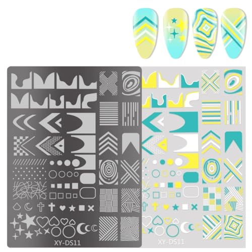 French Tip Nails Stamps Lines Stamping Plates Flowers Templates Art Stencils for French Tip Nails Stamps Lines Stamping Plates Flowers Templates Art Stencils for von sodeber