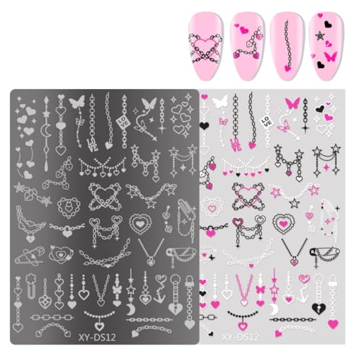 French Tip Nails Stamps Lines Stamping Plates Flowers Templates Art Stencils for French Tip Nails Stamps Lines Stamping Plates Flowers Templates Art Stencils for von sodeber