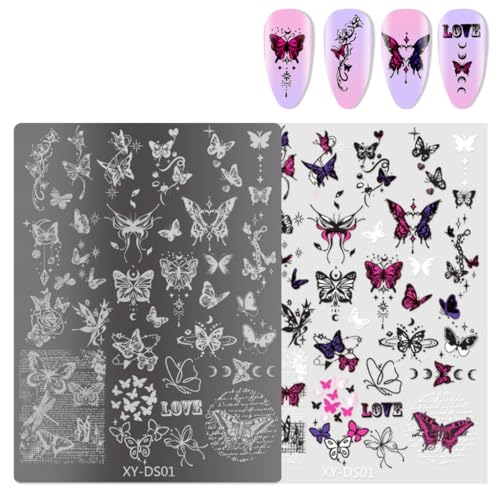 French Tip Nails Stamps Lines Stamping Plates Flowers Templates Art Stencils for French Tip Nails Stamps Lines Stamping Plates Flowers Templates Art Stencils for von sodeber
