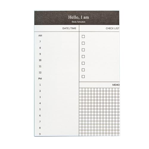 Kleine Notizblöcke Tagesplaner, Notizbuch, reißbar, 50 Blatt, unliniert, Taschen-Schreibblock, Checkliste Kleine Notizblöcke Tagesplaner, Notizbuch, reißbar, 50 Blatt, unliniert, Taschen-Schreibblock, Checkliste von sodeber