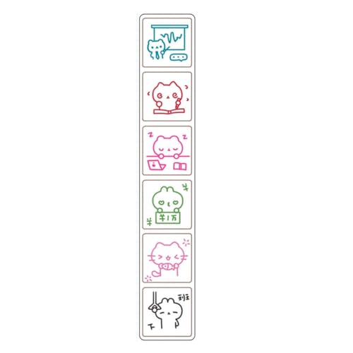 Kreative Stempel mit sechs Mustern, Scrapbooking, zur Verschönerung von Planern, Projekten, Schreibwaren, Büro, Schule Kreative Stempel mit sechs Mustern, Scrapbooking, zur Verschönerung von Planern, Projekten, Schreibwaren, Büro, Schule von sodeber