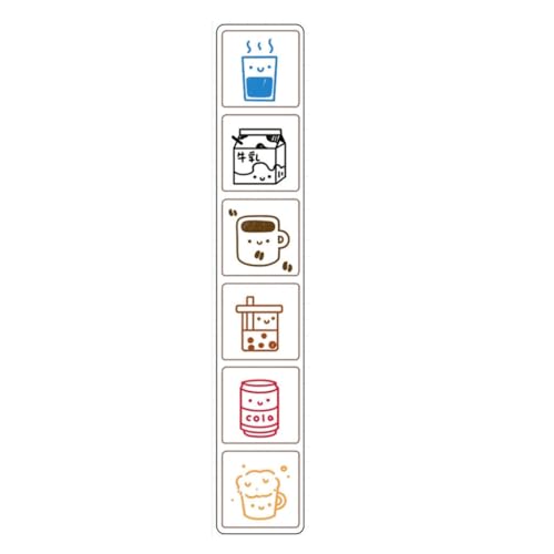 Kreative Stempel mit sechs Mustern, Scrapbooking, zur Verschönerung von Planern, Projekten, Schreibwaren, Büro, Schule Kreative Stempel mit sechs Mustern, Scrapbooking, zur Verschönerung von Planern, Projekten, Schreibwaren, Büro, Schule von sodeber