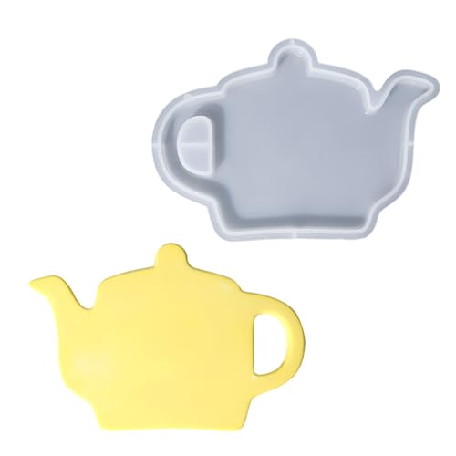 Multifunktionale Silikon-Untersetzer-Formen, Tassen-Pad-Formen, Teekannen-Form, Epoxidharz-Form, geeignet für Heimdekoration und Geschenke von sodeber