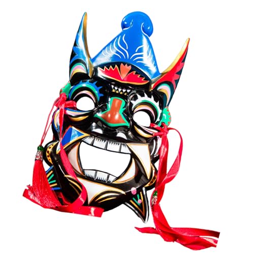 Nuo Operas Handbemalte chinesische Opern Maskerade Party Halloween Cosplay für Frauen Männer Geschenke von sodeber