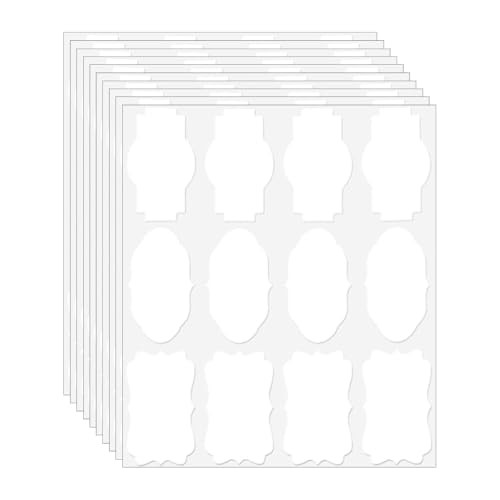 Papieraufkleber in ausgefallener Form für ätherische Öle, Flaschen, Gläser und Notizprojekte, Flaschenetiketten, 120 Stück von sodeber