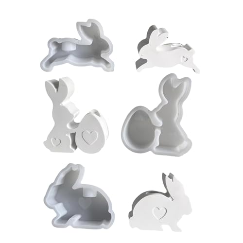 Silikonform für Kaninchen, handgefertigt, für Handarbeit, 3 Stück Silikonform für Kaninchen, handgefertigt, für Handarbeit, 3 Stück von sodeber
