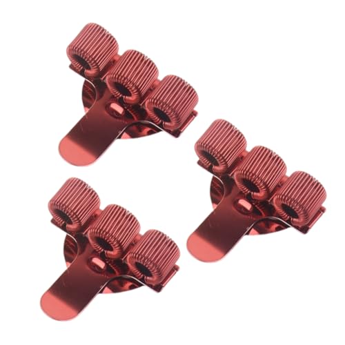 Stifthalter mit 3 Löchern und Taschenclip, verstellbare Federringe, Metall-Bleistift für Ärzte, Krankenschwestern, 3 Stück Stifthalter mit 3 Löchern und Taschenclip, verstellbare Federringe, Metall-Bleistift für Ärzte, Krankenschwestern, 3 Stück von sodeber