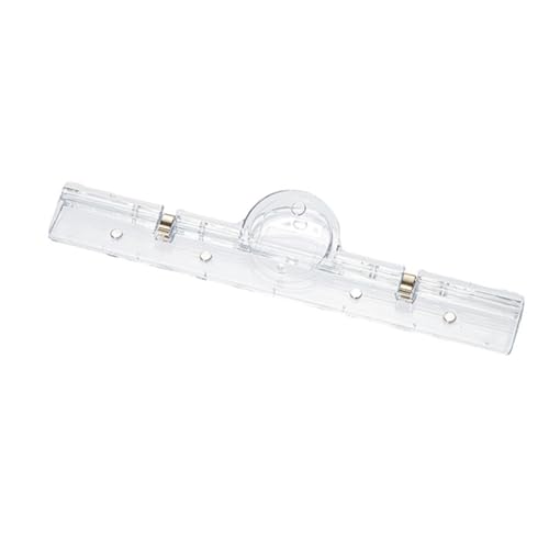 Transparente Acrylklammer, lange Papierklemme, starker Magnet, Dokumentenhalter für Büro, Schule von sodeber