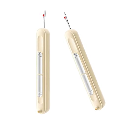 sodeber 2/3 Stück 2-in-1 Fadenentferner, Nadeleinfädler und Nahttrenner, Nähzubehör, Einfädelhilfe, Nähwerkzeug sodeber 2/3 Stück 2-in-1 Fadenentferner, Nadeleinfädler und Nahttrenner, Nähzubehör, Einfädelhilfe, Nähwerkzeug von sodeber