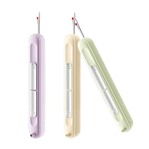 sodeber 2/3 Stück 2-in-1 Fadenentferner, Nadeleinfädler und Nahttrenner, Nähzubehör, Einfädelhilfe, Nähwerkzeug sodeber 2/3 Stück 2-in-1 Fadenentferner, Nadeleinfädler und Nahttrenner, Nähzubehör, Einfädelhilfe, Nähwerkzeug von sodeber
