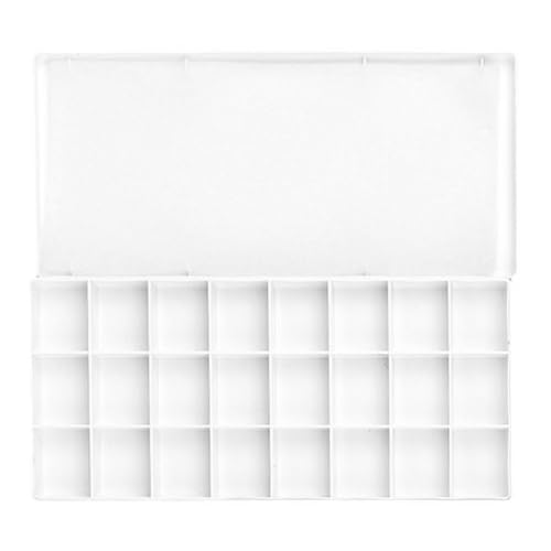 sodeber Aufbewahrungsbox für Aquarellfarben, 24 Mulden, 36 Fächer, Mischtablett mit auslaufsicherem Deckel für sodeber Aufbewahrungsbox für Aquarellfarben, 24 Mulden, 36 Fächer, Mischtablett mit auslaufsicherem Deckel für von sodeber