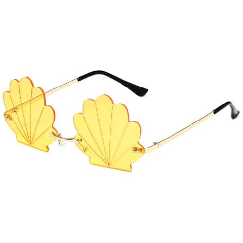 sodeber Beliebte randlose Muschel-Sonnenbrille für Partys und Musikfestivals, mit hellen Farben, toll und modisch sodeber Beliebte randlose Muschel-Sonnenbrille für Partys und Musikfestivals, mit hellen Farben, toll und modisch von sodeber