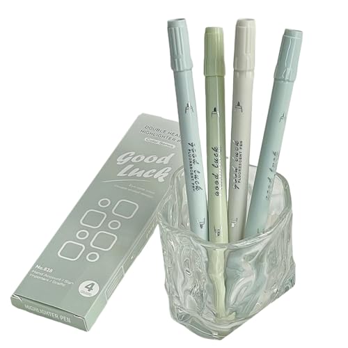 sodeber Doppelkopf-Textmarker, Malerei, Bibelmarker, Marker, Büro, Schule, 4 Stück von sodeber