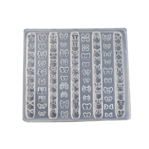 sodeber Flexibles Silikon-Set für Schleifen-Designs, Dekoration für Nägel, Kunst, Ohrringe und Halskettenherstellung von sodeber