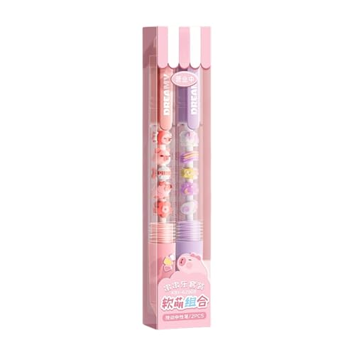 sodeber Gelschreiber mit Cartoon-Perlen, einziehbarer Gelschreiber, 0,5 mm Spitze, genoppter Schreibstift, schnell trocknend, für Tagebuch, 2/4 Stück sodeber Gelschreiber mit Cartoon-Perlen, einziehbarer Gelschreiber, 0,5 mm Spitze, genoppter Schreibstift, schnell trocknend, für Tagebuch, 2/4 Stück von sodeber
