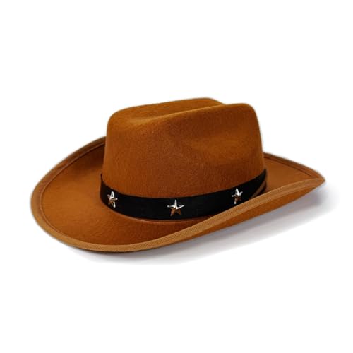 sodeber Kinder Westernhut mit Sternnieten, verstellbarer Riemen, für Kinder von 3–12 Jahren, Outdoor- und Partykleidung sodeber Kinder Westernhut mit Sternnieten, verstellbarer Riemen, für Kinder von 3–12 Jahren, Outdoor- und Partykleidung von sodeber