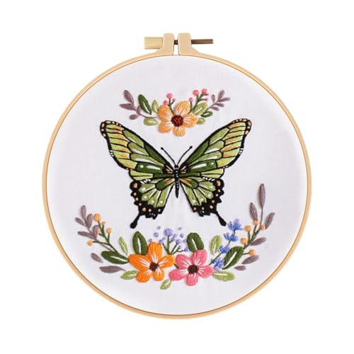 sodeber Kreuzstich-Set Stickset Schmetterling Blumenstickerei Set Sticksets mit Schmetterling Floral Pat sodeber Kreuzstich-Set Stickset Schmetterling Blumenstickerei Set Sticksets mit Schmetterling Floral Pat von sodeber