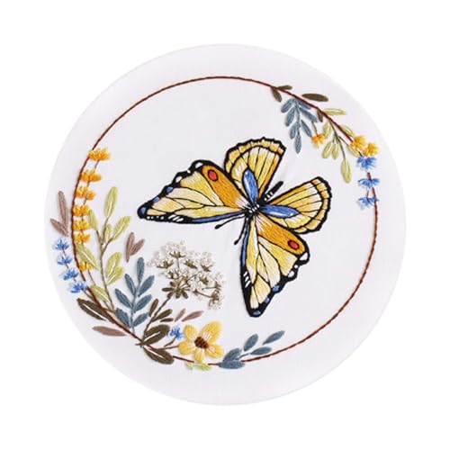 sodeber Kreuzstich-Set Stickset Schmetterling Blumenstickerei Set Sticksets mit Schmetterling Floral Pat sodeber Kreuzstich-Set Stickset Schmetterling Blumenstickerei Set Sticksets mit Schmetterling Floral Pat von sodeber