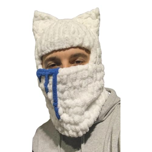 sodeber Mädchen-Ohrmütze, gestrickt, Geschenke, warm, für Erwachsene und Kinder, Chenille-Garn, Halloween, Foto-Requisiten, Stricken sodeber Mädchen-Ohrmütze, gestrickt, Geschenke, warm, für Erwachsene und Kinder, Chenille-Garn, Halloween, Foto-Requisiten, Stricken von sodeber