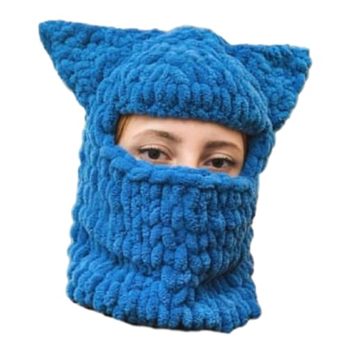 sodeber Mädchen-Ohrmütze, gestrickt, Geschenke, warm, für Erwachsene und Kinder, Chenille-Garn, Halloween, Foto-Requisiten, Stricken sodeber Mädchen-Ohrmütze, gestrickt, Geschenke, warm, für Erwachsene und Kinder, Chenille-Garn, Halloween, Foto-Requisiten, Stricken von sodeber