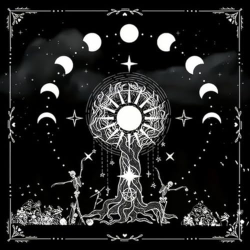 sodeber Mystical Moons Phase Tarots Tischdecke, verdickt, rutschfest, für spirituelle Praktiken sodeber Mystical Moons Phase Tarots Tischdecke, verdickt, rutschfest, für spirituelle Praktiken von sodeber