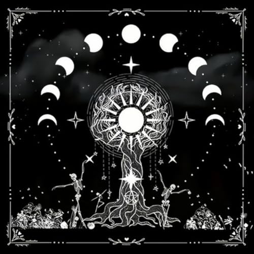 sodeber Mystical Moons Phase Tarots Tischdecke, verdickt, rutschfest, für spirituelle Praktiken sodeber Mystical Moons Phase Tarots Tischdecke, verdickt, rutschfest, für spirituelle Praktiken von sodeber