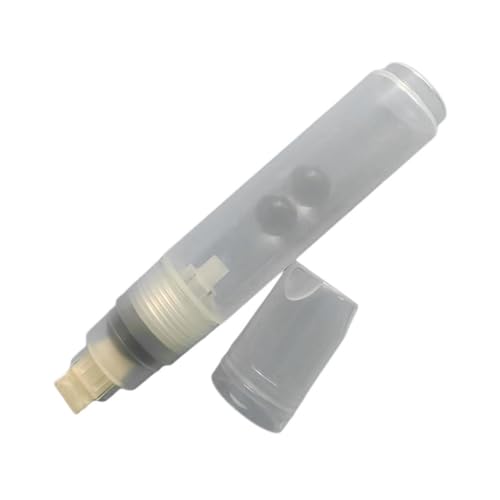sodeber Nachfüllbarer leerer Farbstift, transparenter Stab, Acryl-Marker, 10 mm, flache oder runde Spitze zum Schreiben sodeber Nachfüllbarer leerer Farbstift, transparenter Stab, Acryl-Marker, 10 mm, flache oder runde Spitze zum Schreiben von sodeber