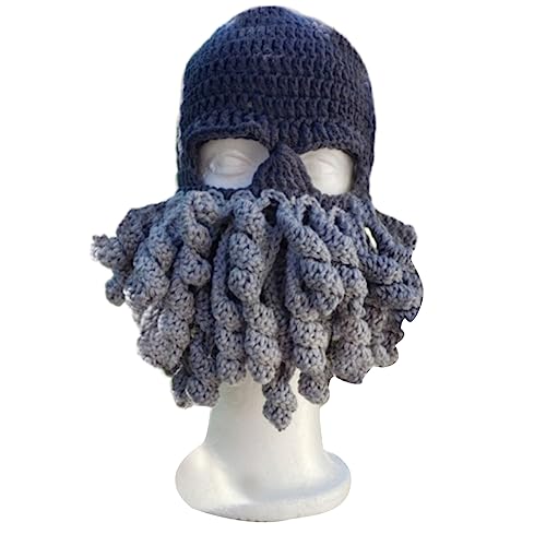 sodeber Oktopus-Mütze / Sturmhaube, Oktopus-Maske, Oktopus-Maske, Halloween, lustiger Partyhut, Oktopus-Sturmhaube von sodeber