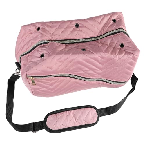 sodeber Reisetasche für Häkelarbeiten, Projekttasche mit verstellbarem Schultergurt, Strick-Organizer, Tasche, Garn-Aufbewahrungstasche mit Armband von sodeber