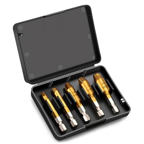 sodeber Umfassendes 5-teiliges Schraubenentferner-Set mit Korrosionsschutz-Goldbeschichtung für Möbelmontage und Auto sodeber Umfassendes 5-teiliges Schraubenentferner-Set mit Korrosionsschutz-Goldbeschichtung für Möbelmontage und Auto von sodeber