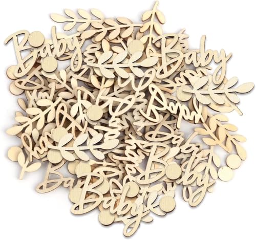 Rustikales neutrales Holz-Konfetti im Boho-Stil für Babyparty, 60 Stück, Tischstreu-Dekorationen, Uni, für Jungen und Mädchen Rustikales neutrales Holz-Konfetti im Boho-Stil für Babyparty, 60 Stück, Tischstreu-Dekorationen, Uni, für Jungen und Mädchen von sojupcal