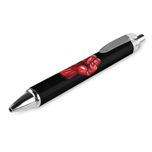 soldwellsd Druckkugelschreiber mit großer roter Faust, Salute of Unity, Solidarität, Widerstand, blaue Tinte, Kugelschreiber für Büro, Zuhause, 1 Stück soldwellsd Druckkugelschreiber mit großer roter Faust, Salute of Unity, Solidarität, Widerstand, blaue Tinte, Kugelschreiber für Büro, Zuhause, 1 Stück von soldwellsd