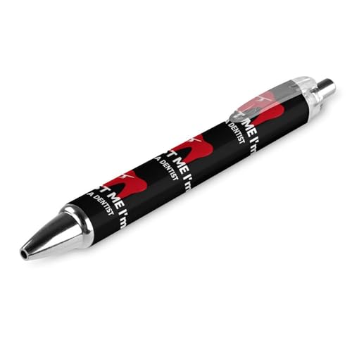 soldwellsd Kugelschreiber mit Aufschrift "Trust Me I'm A Dentist", einziehbar, feine Spitze, schwarze Tinte, 0,5 mm, Bürobedarf für Damen und Herren soldwellsd Kugelschreiber mit Aufschrift "Trust Me I'm A Dentist", einziehbar, feine Spitze, schwarze Tinte, 0,5 mm, Bürobedarf für Damen und Herren von soldwellsd