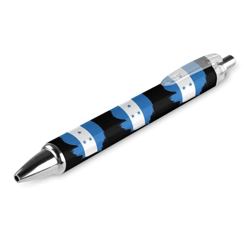 soldwellsd Kugelschreiber mit Honduras-Flagge, einziehbar, feine Spitze, schwarze Tinte, 0,5 mm, Bürobedarf für Damen und Herren von soldwellsd