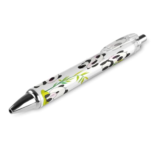 soldwellsd Schwarze Kugelschreiber, Kugelschreiber, glattes Schreiben, Gelschreiber, einziehbar, 0,5 feine Spitze, für Schule, Büro, niedliches Pandas-Muster, 1 Stück soldwellsd Schwarze Kugelschreiber, Kugelschreiber, glattes Schreiben, Gelschreiber, einziehbar, 0,5 feine Spitze, für Schule, Büro, niedliches Pandas-Muster, 1 Stück von soldwellsd