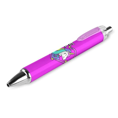 soldwellsd Schwarzer Kugelschreiber, Kugelschreiber, glattes Schreiben, Gelschreiber, einziehbar, 0,5 feine Spitze, für Schule, Büro, rosa Einhorn-Muster, 1 Stück soldwellsd Schwarzer Kugelschreiber, Kugelschreiber, glattes Schreiben, Gelschreiber, einziehbar, 0,5 feine Spitze, für Schule, Büro, rosa Einhorn-Muster, 1 Stück von soldwellsd