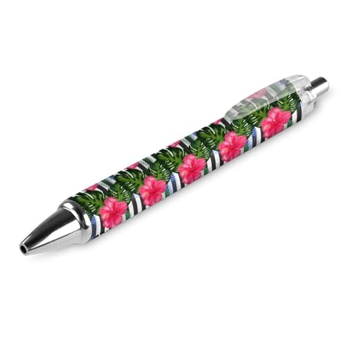 soldwellsd Schwarzer Kugelschreiber, Kugelschreiber, glattes Schreiben, Gelschreiber, einziehbar, 0,5 feine Spitze, für Schule, Büro, tropische Blätter, Blumen, Muster, 1 Stück soldwellsd Schwarzer Kugelschreiber, Kugelschreiber, glattes Schreiben, Gelschreiber, einziehbar, 0,5 feine Spitze, für Schule, Büro, tropische Blätter, Blumen, Muster, 1 Stück von soldwellsd