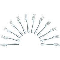 12 solex® Dessertgabeln Selina silber von solex®