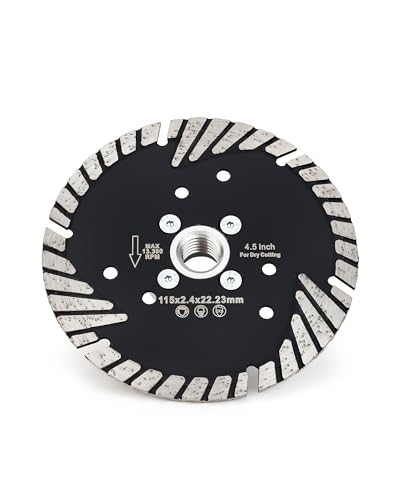 Solidure 115 mm x M14 Diamanttrennscheibe,Granit Turbo Diamant-Trennscheibe für Stein,Beton,Bordstein,Natur- und Kunststein Solidure 115 mm x M14 Diamanttrennscheibe,Granit Turbo Diamant-Trennscheibe für Stein,Beton,Bordstein,Natur- und Kunststein von solidure