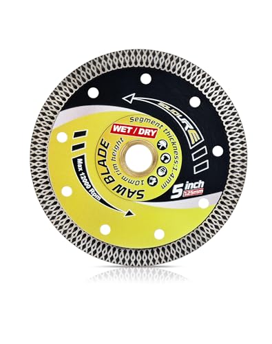 Solidure 125mm Diamant Trennscheibe,Fliesen Diamantscheibe Super Dünnes Diamant-Sägeblatt-Schneiden für Fliese und Feinsteinzeug,Marmor,Granit,Kacheln, Harte Bodenfliesen, Glasierte Klinker Solidure 125mm Diamant Trennscheibe,Fliesen Diamantscheibe Super Dünnes Diamant-Sägeblatt-Schneiden für Fliese und Feinsteinzeug,Marmor,Granit,Kacheln, Harte Bodenfliesen, Glasierte Klinker von solidure